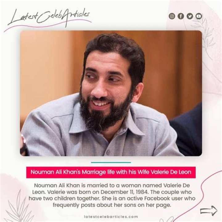 The Unconventional Union: Valerie De Leon And Nouman Ali Khan's Surprising Matrimony